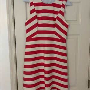 Kate Spade Striped Mini Dress in Pink and Cream